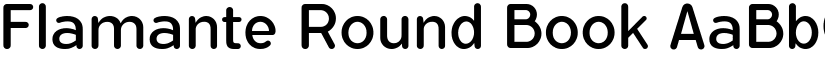 Flamante Round Book font