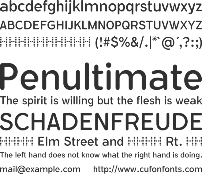 Flamante Round font preview