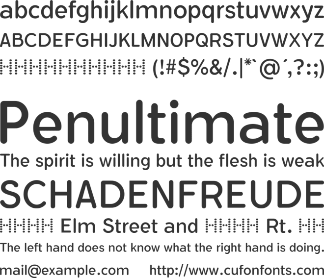 Flamante Round font preview