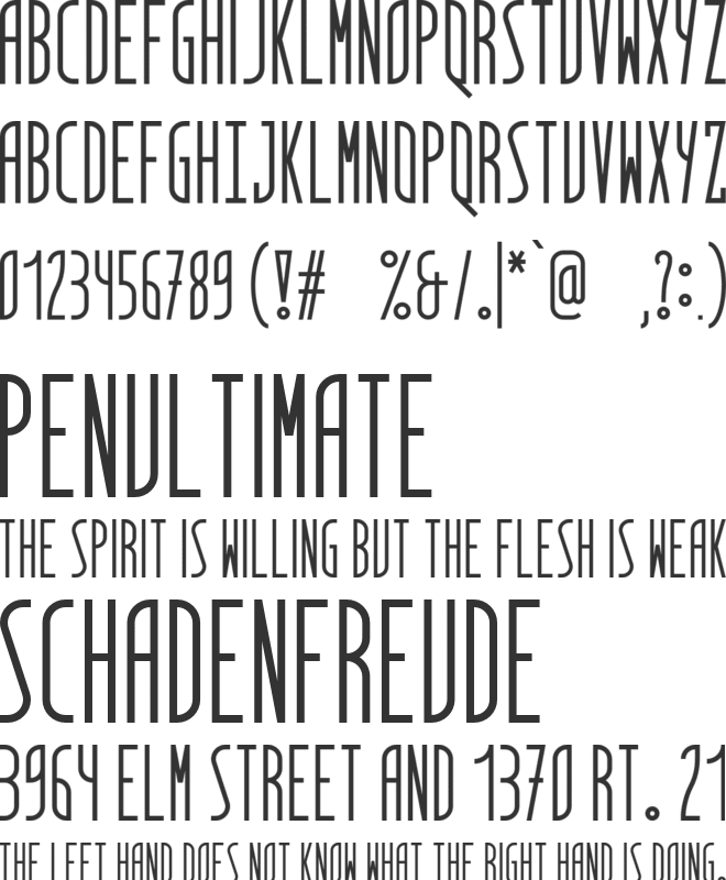 Quatre Quarts font preview