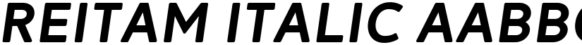 Reitam Italic font