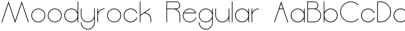 Moodyrock Regular font