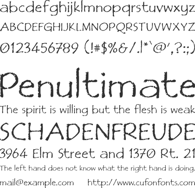 Film Cryptic font preview