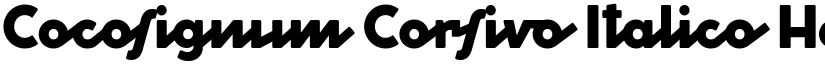 Cocosignum Corsivo Italico Heavy font