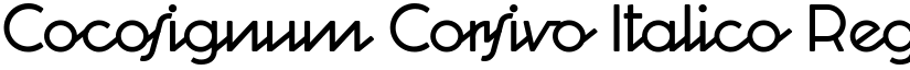 Cocosignum Corsivo Italico Regular font