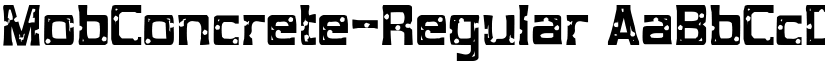 MobConcrete-Regular font