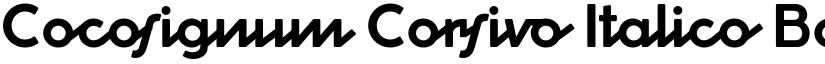 Cocosignum Corsivo Italico Bold font