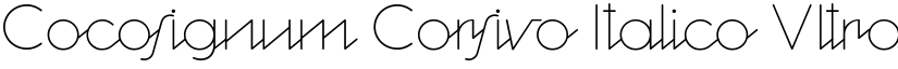 Cocosignum Corsivo Italico UltraLight font