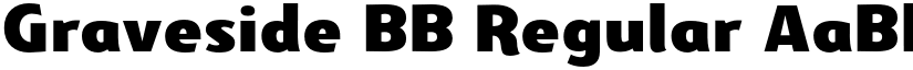 Graveside BB Regular font