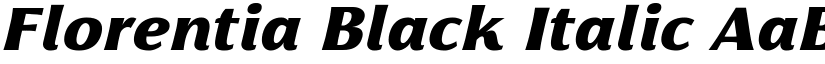 Florentia Black Italic font