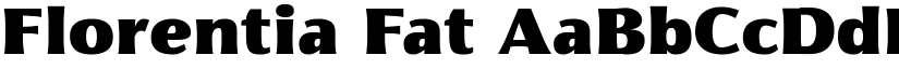 Florentia Fat font
