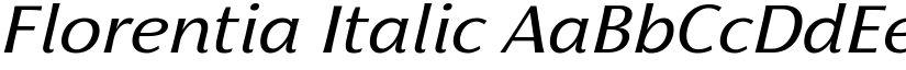 Florentia Italic font