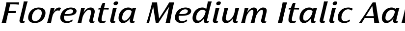 Florentia Medium Italic font