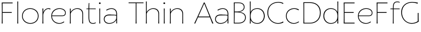 Florentia Thin font