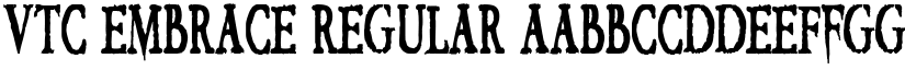 VTC Embrace Regular font