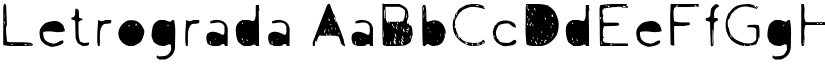 Letrograda font