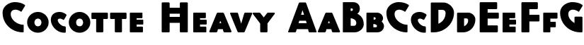Cocotte Heavy font