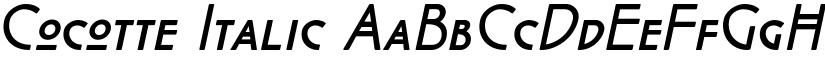Cocotte Italic font