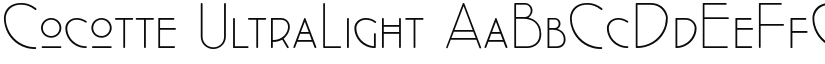 Cocotte UltraLight font