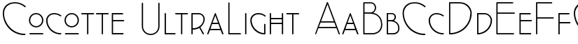 Cocotte UltraLight font