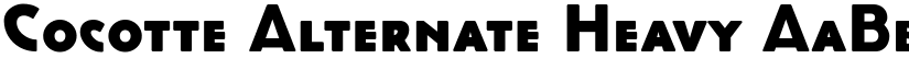 Cocotte Alternate Heavy font