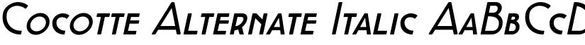 Cocotte Alternate Italic font