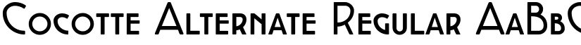 Cocotte Alternate Regular font