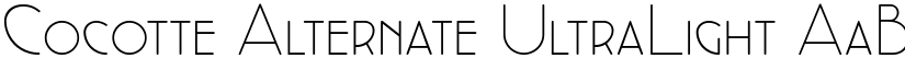 Cocotte Alternate UltraLight font