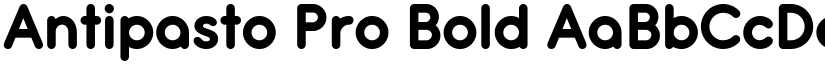Antipasto Pro Bold font