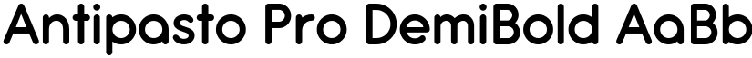 Antipasto Pro DemiBold font
