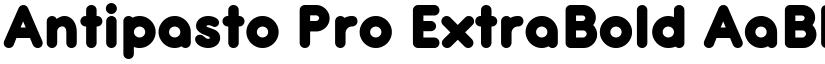 Antipasto Pro ExtraBold font