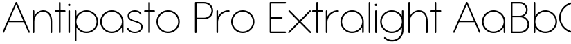 Antipasto Pro Extralight font
