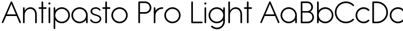 Antipasto Pro Light font