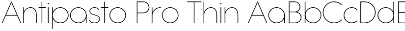 Antipasto Pro Thin font