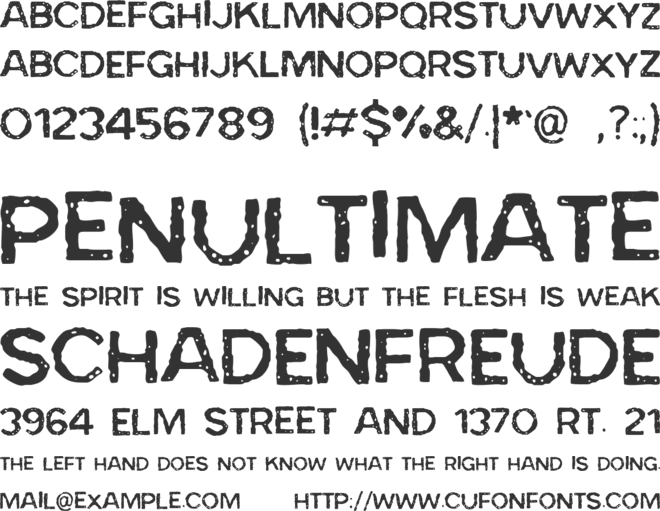 Bad Skizoff font preview