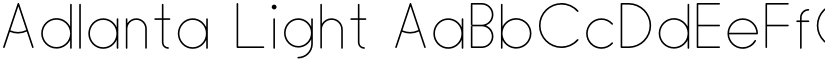 Adlanta Light font