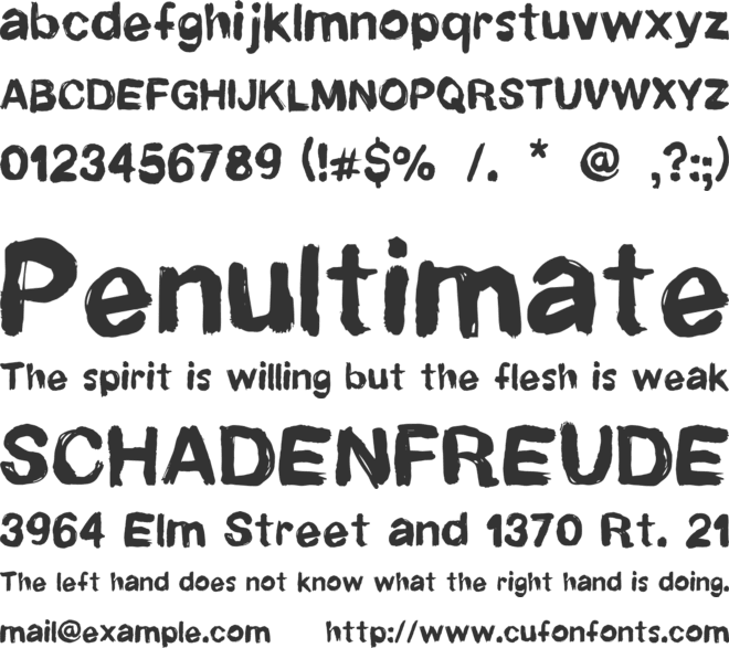 Newrotic font preview