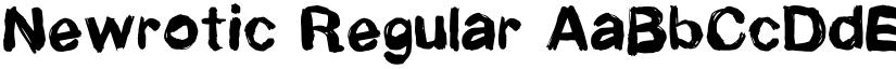 Newrotic Regular font