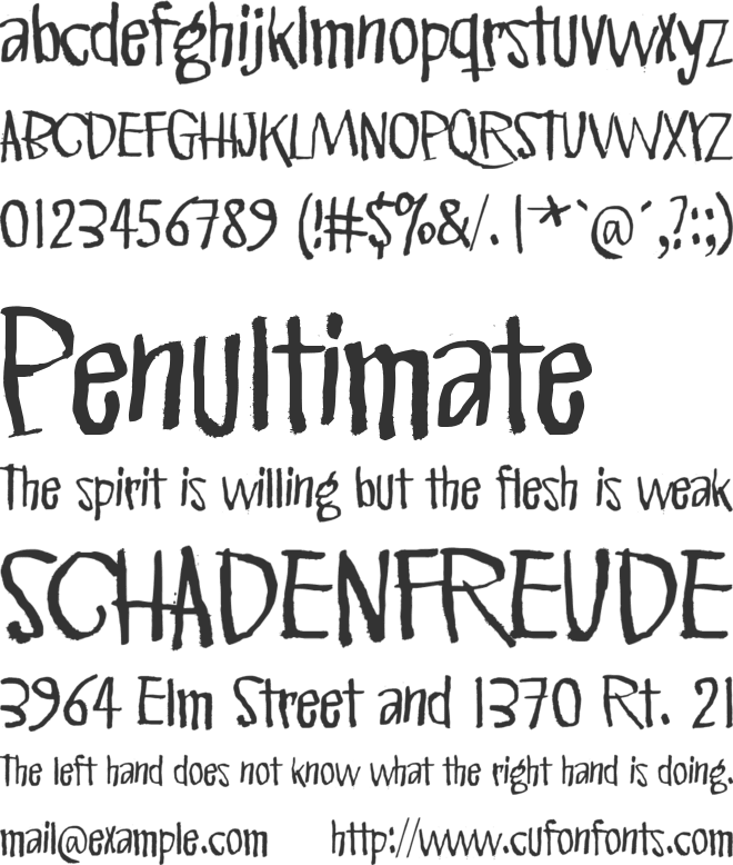 Pink Kangaroo font preview