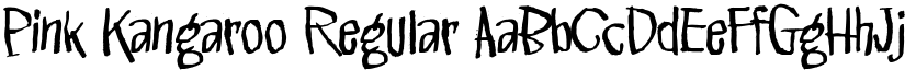 Pink Kangaroo Regular font