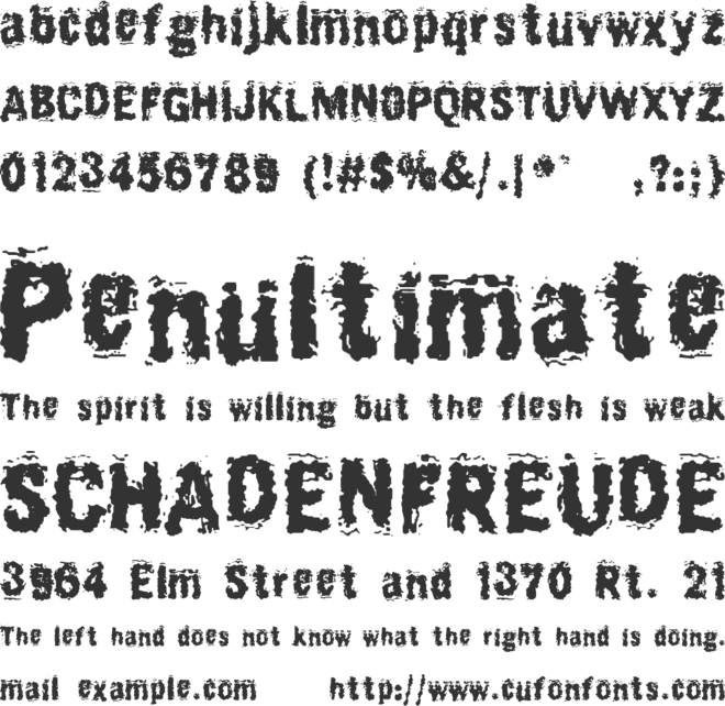 Burliweh Sans font preview