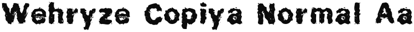 Wehryze Copiya font download