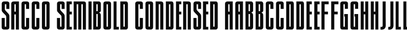Sacco SemiBold Condensed font