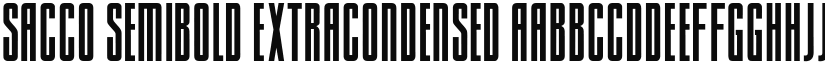 Sacco SemiBold ExtraCondensed font