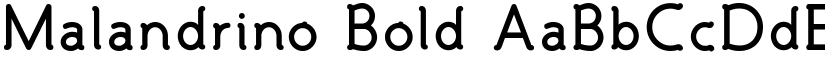 Malandrino Bold font