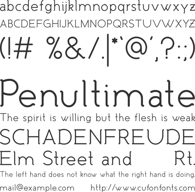 Malandrino font preview