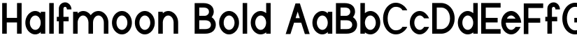 Halfmoon Bold font