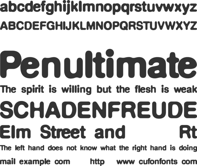 DeFonte font preview