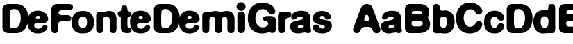 DeFonteDemiGras font