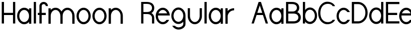 Halfmoon Regular font